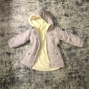3T DKNY Lavender Fully Lined Winter Coat